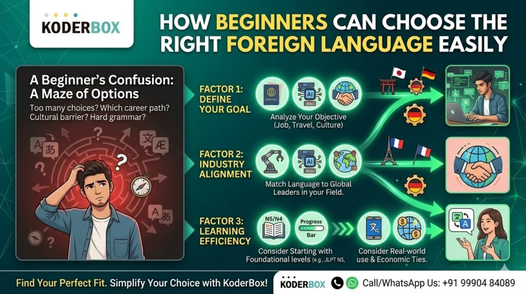 first foreign language for beginners Japanese German French